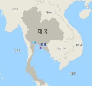 삼성엔지니어링이 수주한 태국 올레핀 플랜트 개보수 프로젝트 현장 위치도. <삼성엔지니어링 제공>